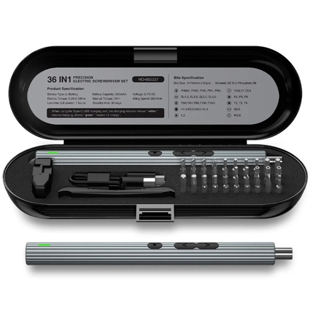 KING'SDUN 36 in 1 Rechargeable Electric Screwdriver Set Digital Product Phone Laptop Toy DIY Repair Tools Kit - 1