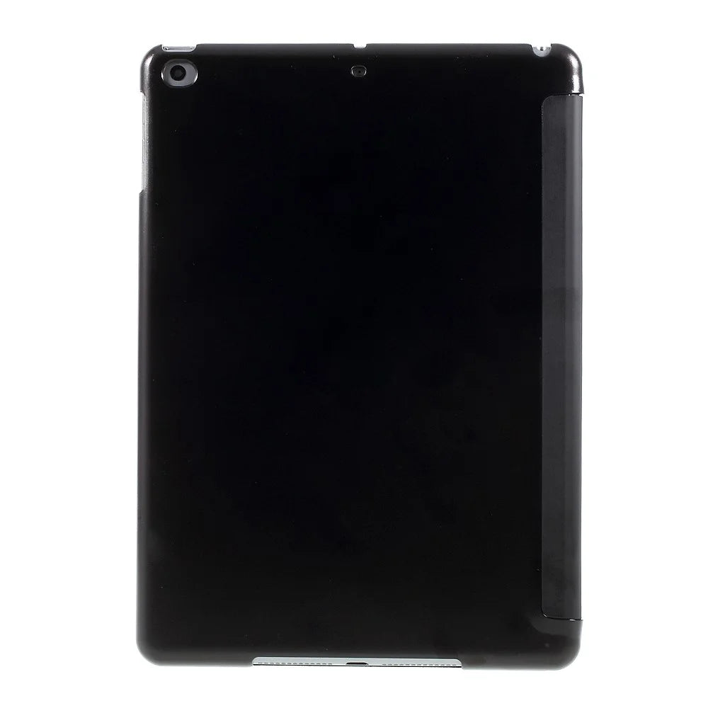 Black Tri-Fold Stand PU Leather Case for iPad Air - 3