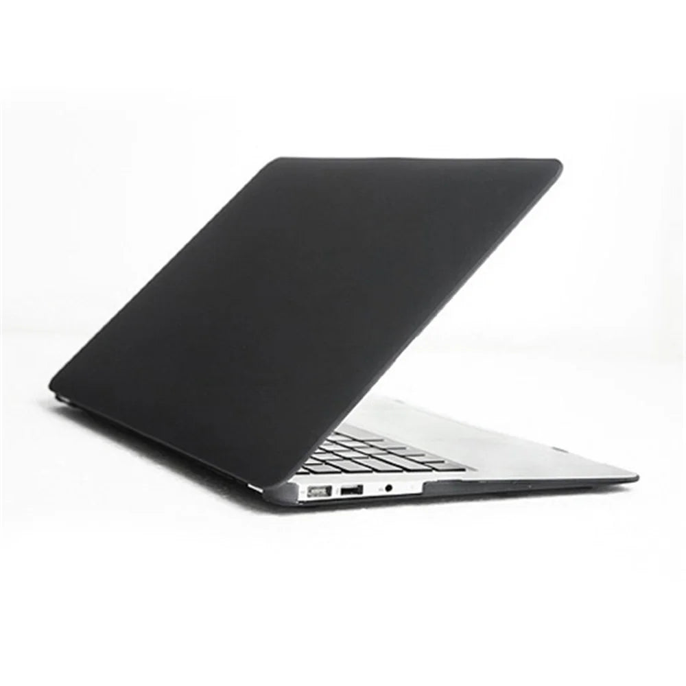 Multiple Colors Crystal Hard Case Full Cover Skin for Macbook Air 13.3 A1466/A1369 - Black - 2