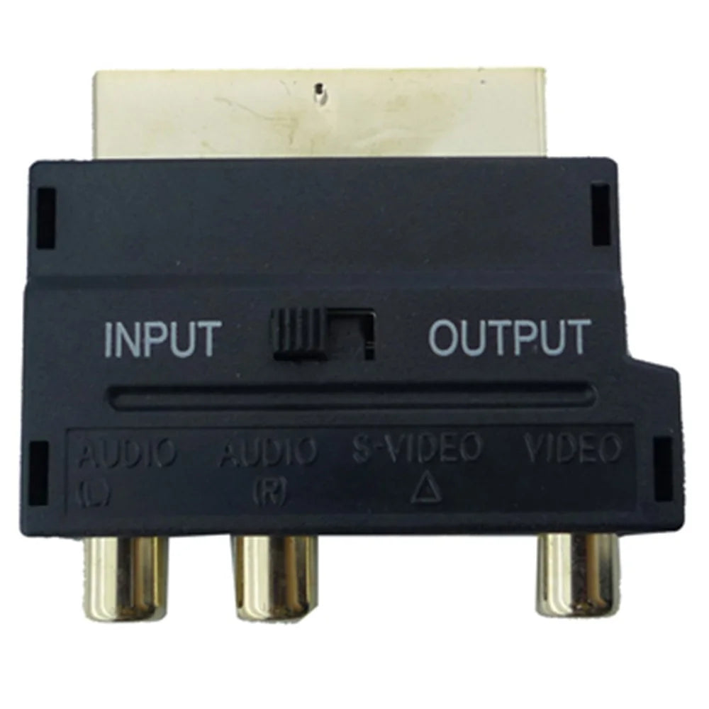 A/V to 20 PIN Male Scart Adapter + S Video - 2