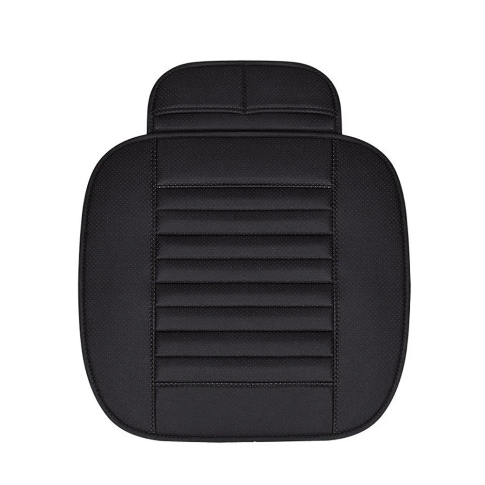 Car Seat Pad Cover Breathable Comfort Car Front Driver/Passenger Seat Cushion - Black - 1