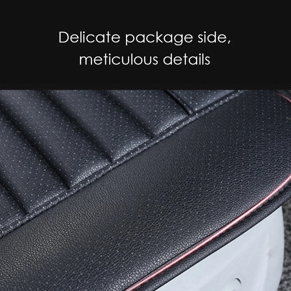 Car Seat Pad Cover Breathable Comfort Car Front Driver/Passenger Seat Cushion - Black - 3