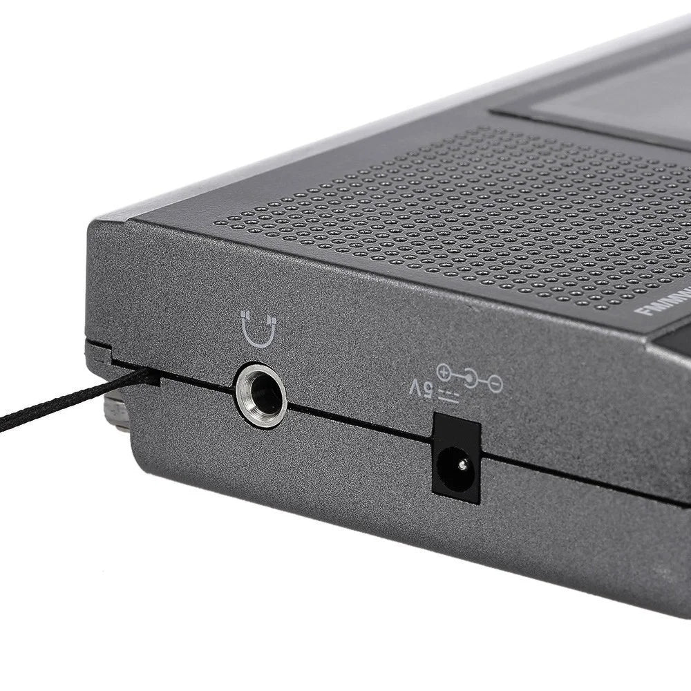 FM/AM/SW Radio Multiband Digital Stereo Radio Receiver with Earphone Output Time Display Alarm Clock Function - 2