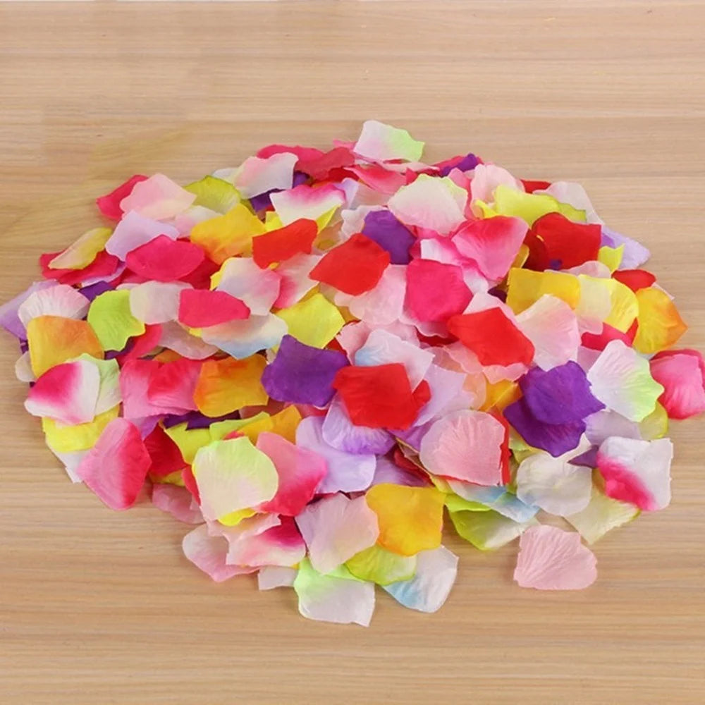 Non-real Flower Petals Silk Rose Artificial Petals for Wedding Party Decorations - 1000Pcs/Pink - 2