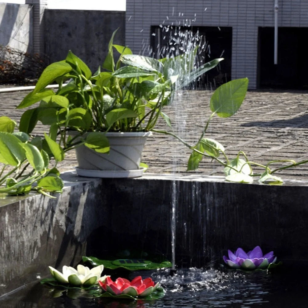 Water Floating Solar Powered Fountain Pump Brushless Bird Bath Fountain Pump Kit - 2