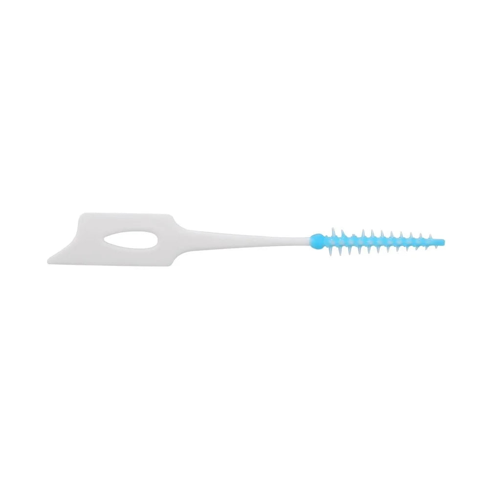 160Pcs/Set Soft Silicone Toothpick Double-ended Tooth Picks Dental Floss Interdental Brush Portable Teeth Stick Dental Hygiene Tools - Blue - 2