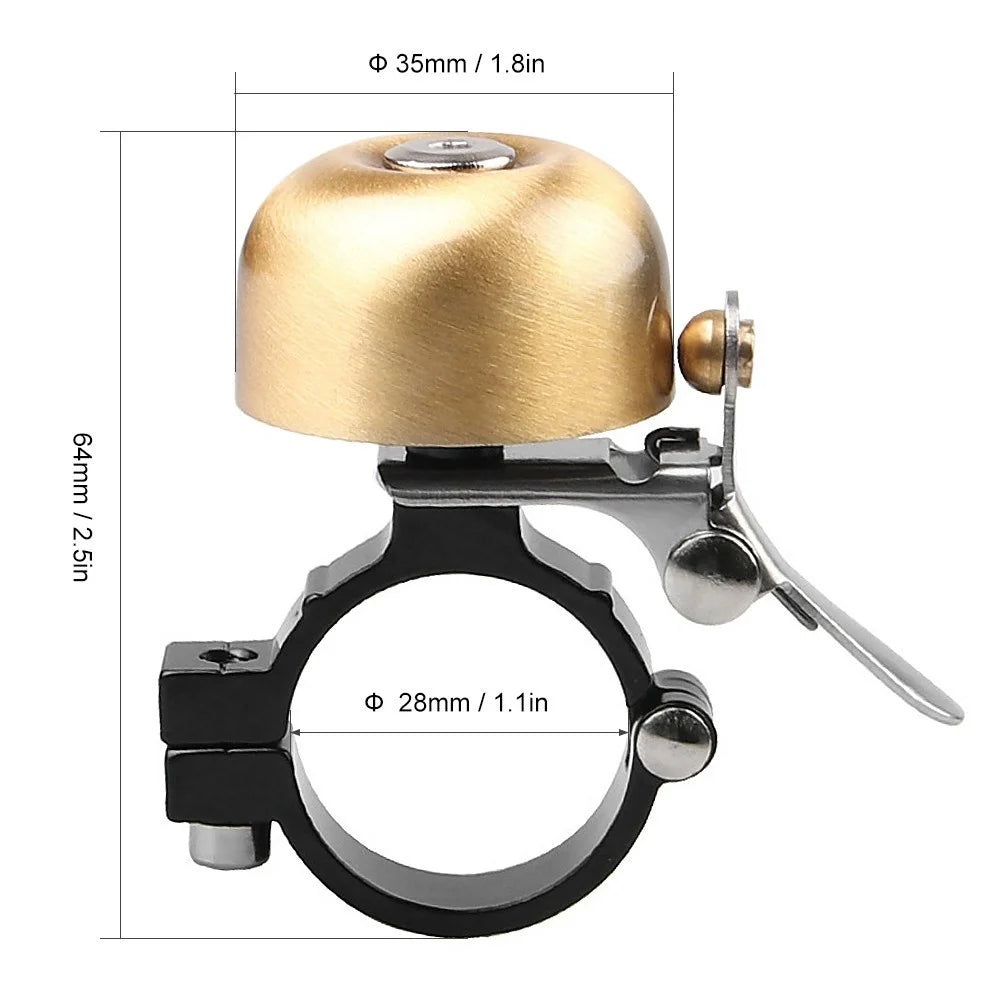Handlebar Bicycle Bell Bike Mountain Bikes Scooter Horn Ring Bicycle Accessories - Black - 4