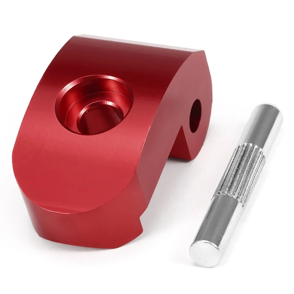 Upgraded Folding Hook Lock Buckle Front Aluminum Alloy Folding Hook Lock for Xiaomi M365  Electric Scooter - Red - 2
