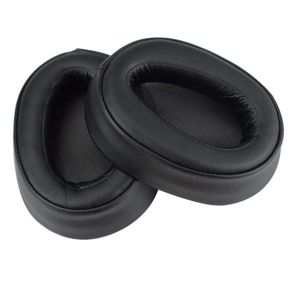 1 Pair Dust-proof Leather Breathable Headphones Cushion Replacement Ear Pads Cover for Sony MDR-100ABN WH-H900N - 1