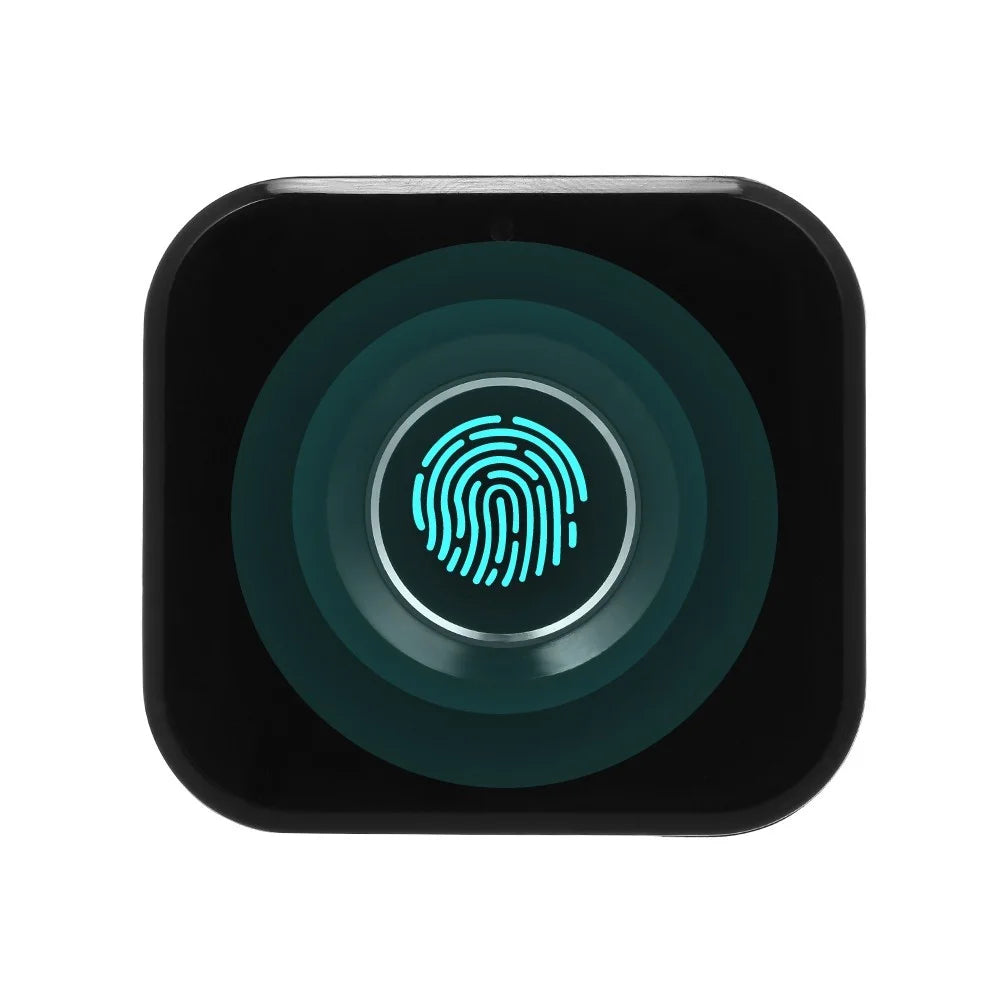 Smart Keyless Fingerprint Cabinet Lock Biometric Electric Lock Portable Fingerprint Drawer Lock for Office Drawer File Cabinet, Black - Type 1 - 1
