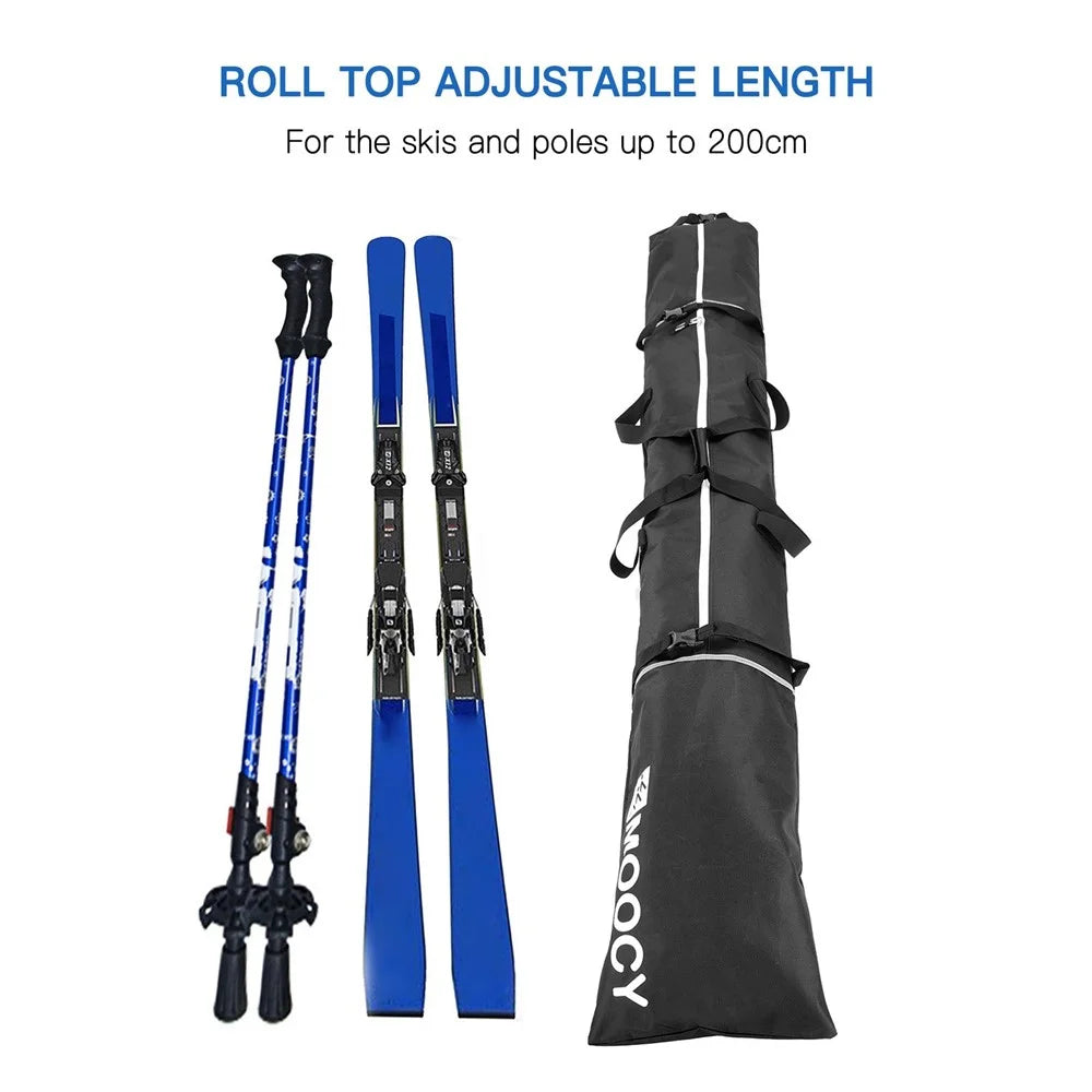 Snowboard Bag + Ski Boot Bag for Skis Gear Up to 200cm and Boots Up to US Size 13 - 6