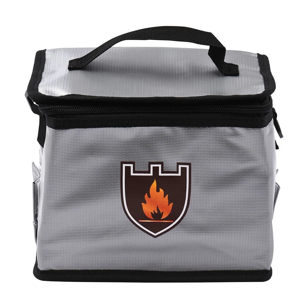 Portable Fireproof Safe Bag Explosion-Proof Protective Lipo Battery Waterproof Bag with Zippers Handle Strap for Battery Storage and Charging - 4