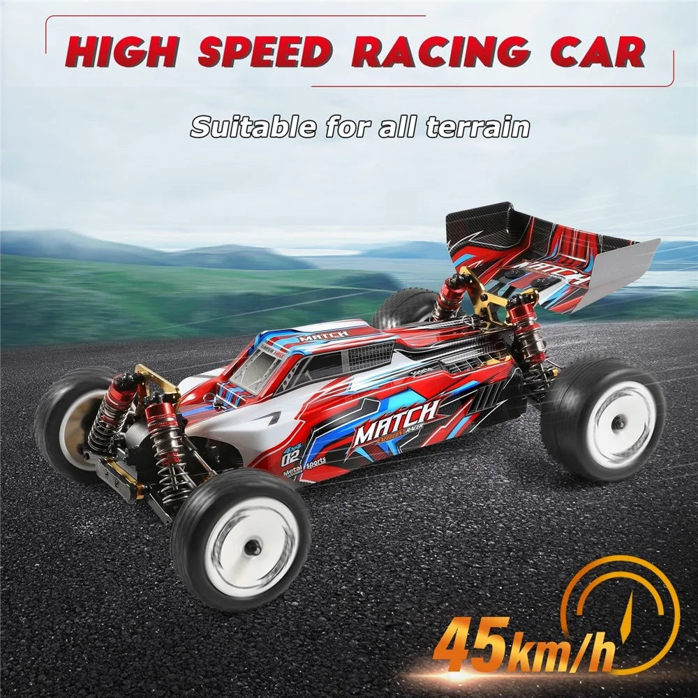 WLTOYS XKS 104001 1/10 2.4GHz RC Car 45km/h High Speed Racing Car Rremote Control 4WD Off-Road Drift Car - 1 Battery - 5