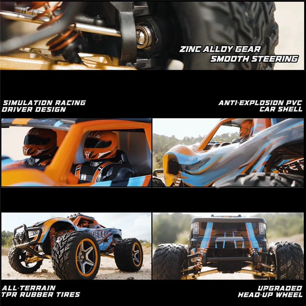 WLTOYS XKS 104009 1/10 2.4Ghz Off-road RC Car Climbing Car Remote Control Truck 4WD RTR 45+km/h High Speed - 1 Battery - 2