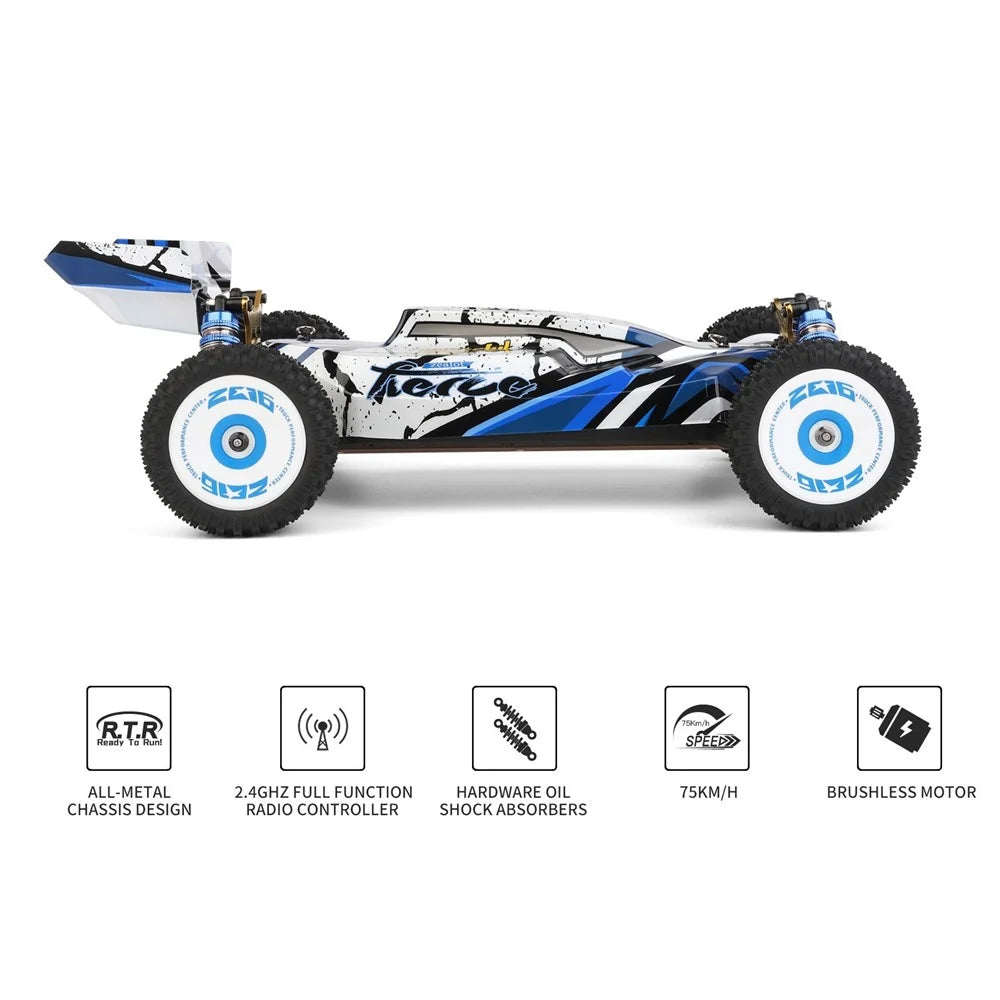 WLTOYS 124017 1/12 2.4GHz Racing Car Off-Road RC Car  Crawler 75km/h 4WD RTR Vehicle Kid Toy - 2