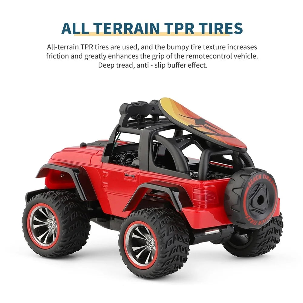 WLTOYS 322221 2.4GHz Off-Road RC Car 1/32 Racing Car Remote Control 25km/h RTR - Red/Yellow (Sent Randomly) - 4