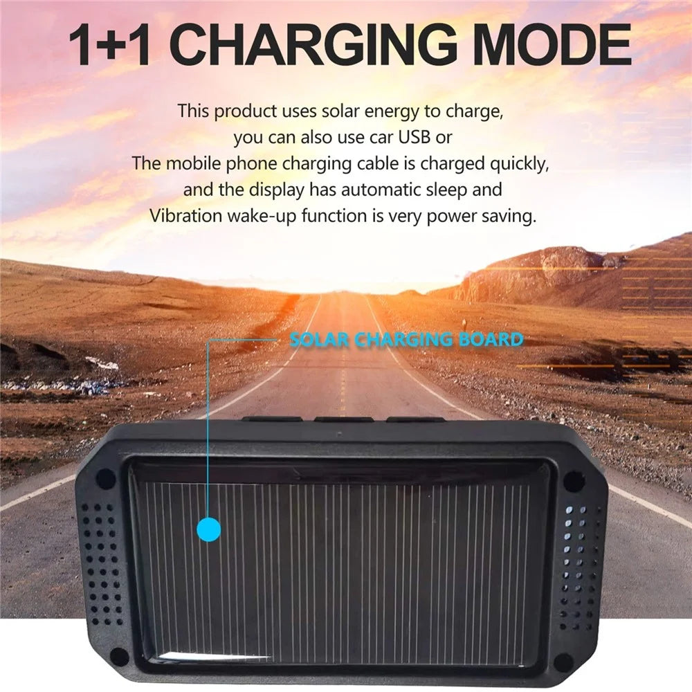Tire Pressure Monitoring System Colored Screen Wireless LCD Display External Sensors - 2