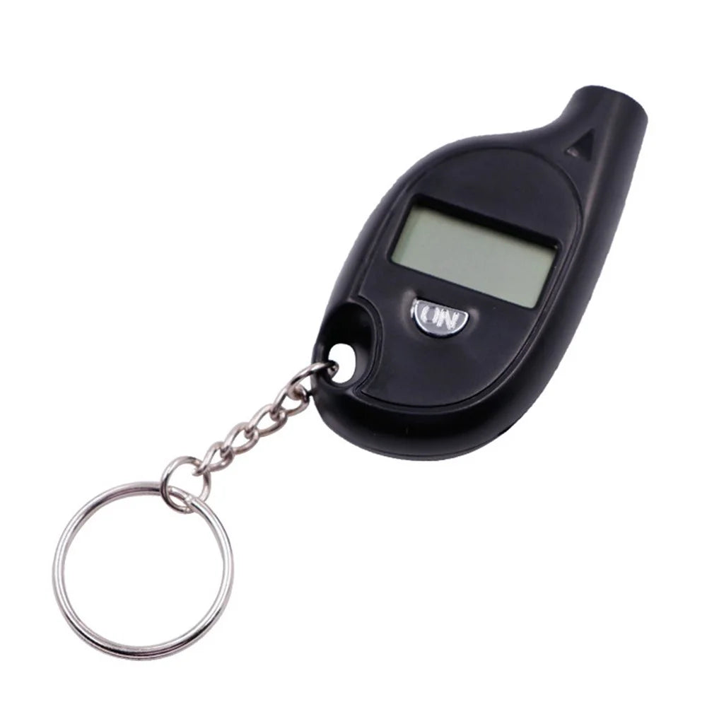 Portable Digital Display Car Tyre Air Pressure Gauge Mini Tire Pressure Tester Measuring Tool with Keychain - 5
