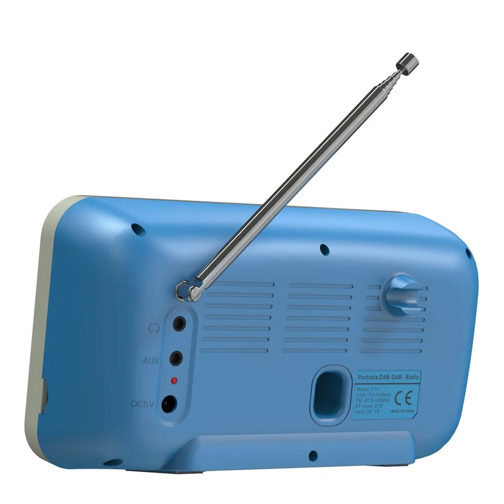 Portable Radio Digital Tuning AM/FM Stereo Radio Player Rechargeable Supports TF USB Port, Sleep Timer - 6