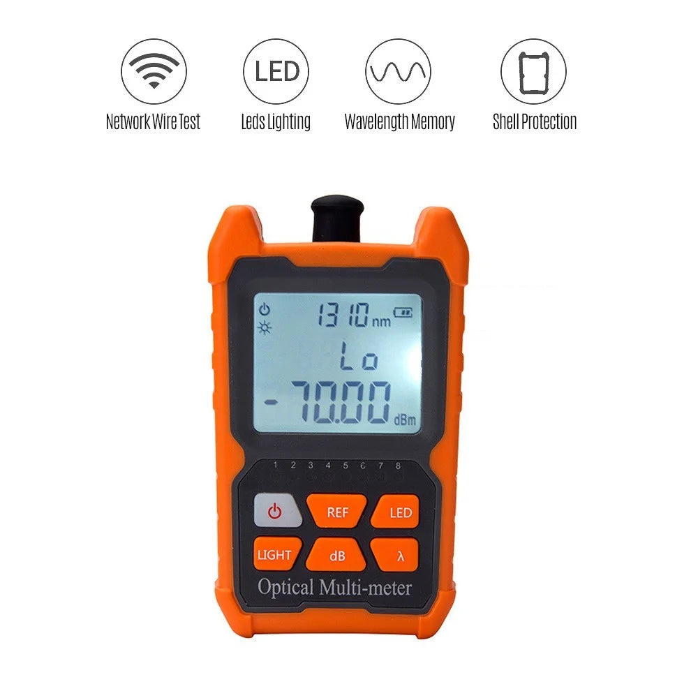 Optical Power Meter FC/SC/ST Universal Interface Fiber Tester Portable  Leds Lighting Network Cable Test Equipment - 4