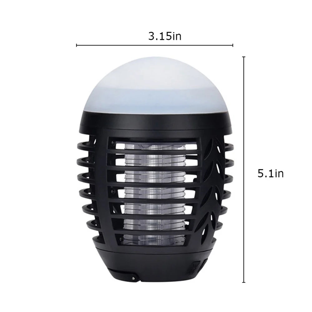 USB Rechargeable Mosquito Killing Lamp IPX6 Water-resistant Flying Insect Bug Zapper Killer Portable Tent Light - 2