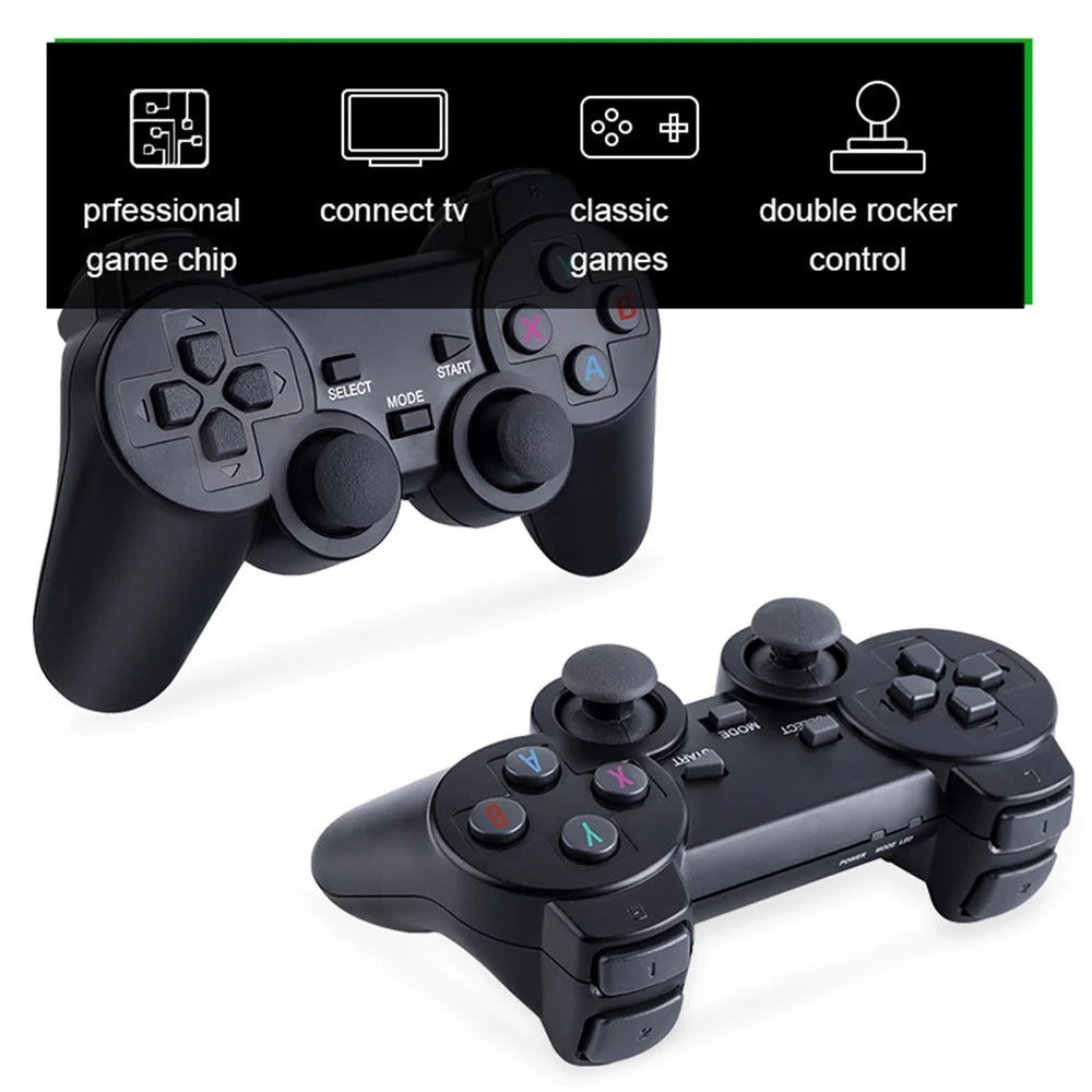 Y3 Lite Video Game Console HD Classic Dual 2.4G Wireless Controllers Game Stick Built-In 10000 Games - 32G - 6