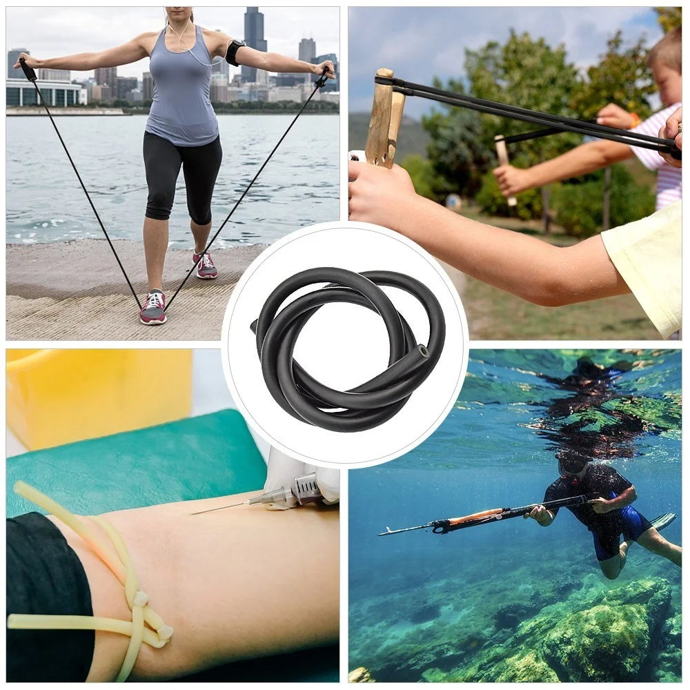 1m Spearfishing Sling Band Elastic Latex Tubing Hose for Fishing Boating Kayaking - 7