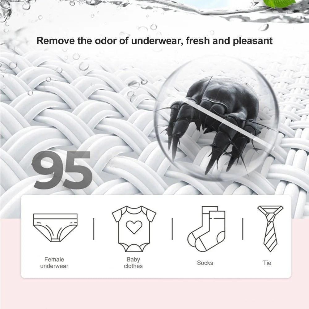 Portable Washing Machine Laundry Barrel Washer Underwear Socks Washer Mini Personal Rotating Ultrasonic Turbine Washer - White - 6