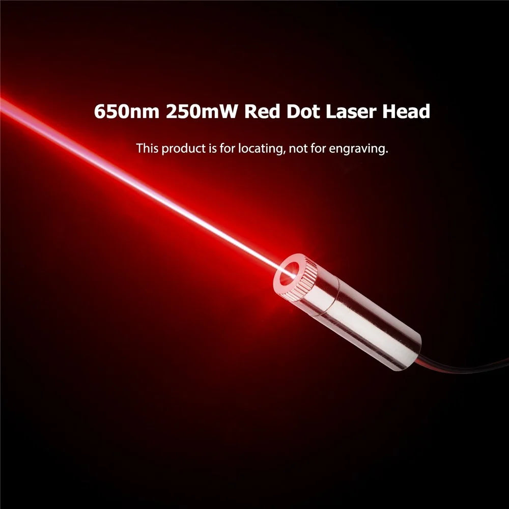 650nm 250mW Red Dot Laser Head CNC Engraver Focusing Module Laser Engraving Head DIY Part Red Dot Laser Point - 3