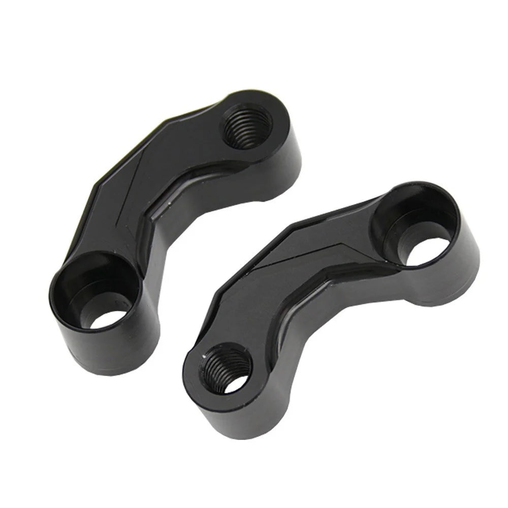 2Pcs Mirror Mount Risers 10mm Motorcycle Mirror Riser Extender Adapter Kit Riser Mount Extender - 2