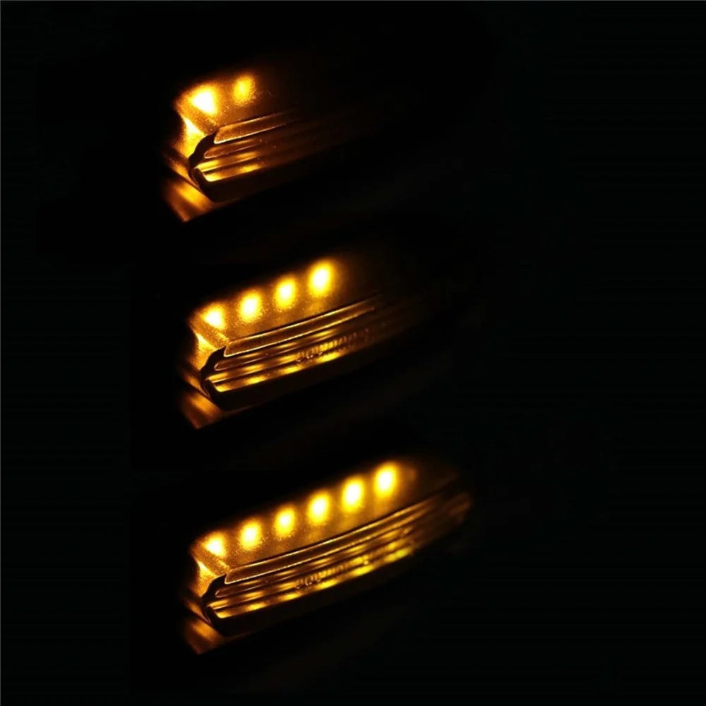 2Pcs Flowing Handlebar LED Turn Signals Mini Motorcycle Blinkers Brake Clutch Marker Light Front Running Light - 2