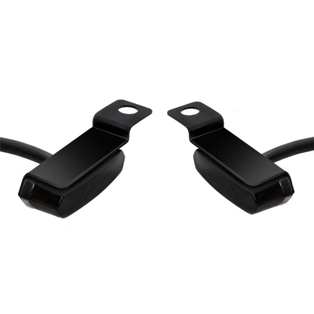 2Pcs Flowing Handlebar LED Turn Signals Mini Motorcycle Blinkers Brake Clutch Marker Light Front Running Light - 6