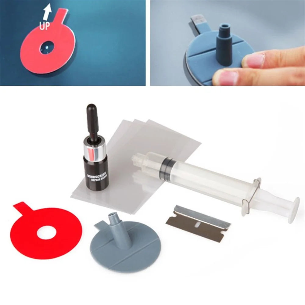 DIY Car Windshield Repair Vehicle Glass Windscreen Repair Glass Restore Tool - 4