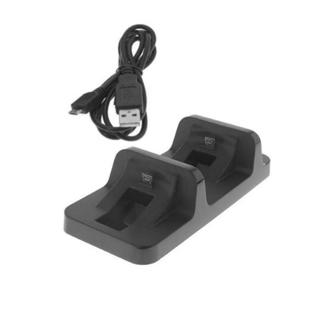 Practical Dual USB Charging Dock Station Stand for PS4 Controller - Black - 4