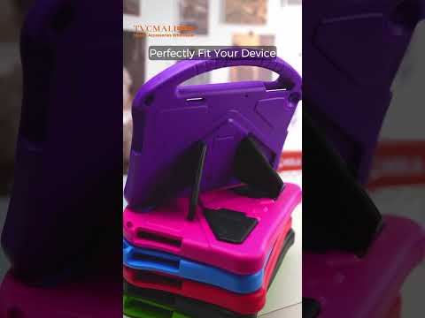 For Lenovo Tab TB311FU Case EVA Tablet Cover with Handle Kickstand Children Friendly - Purple