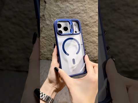 For iPhone 18 Pro / 17 Pro Case Compatible with MagSafe TPU Acrylic Phone Cover with Lens Frame Kickstand  /  Lens Film - Dark Purple