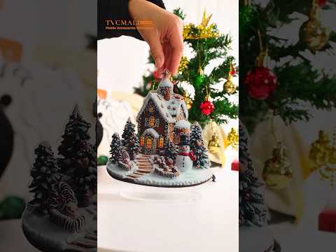 Christmas Garden Stake Statue Acrylic Waterproof Winter Gingerbread House Potted Plants Ground Plugs