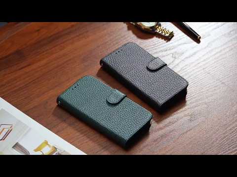 Flip Phone Case For Realme 12 Pro+ 5G  /  12 Pro 5G  /  P1 Pro 5G Wallet Stand Litchi Texture Genuine Cow Leather Cover - Green