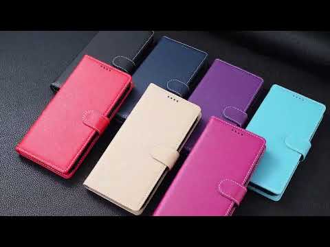 For iPhone 18 Pro Max / 17 Pro Max Case Magnetic Snap Litchi Texture Leather Wallet Phone Cover with Wrist Strap - Purple