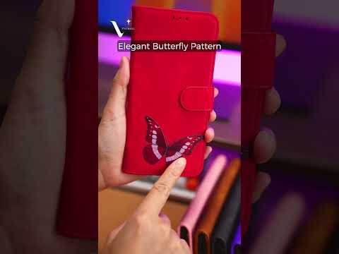 For Samsung Galaxy A15 4G Case Skin-touch Leather Butterfly Printing Phone Cover - Black