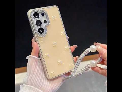 For iPhone 18 Pro Max / 17 Pro Max Case Rhinestone Aurora Butterfly Bow Glitter TPU + PC IMD Phone Cover - Glitter Light Green