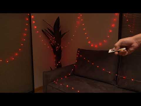 LPX041 Smart LED String Lights 10M 100 LEDs WiFi / BT APP Control RGBIC Christmas Decoration Lighting