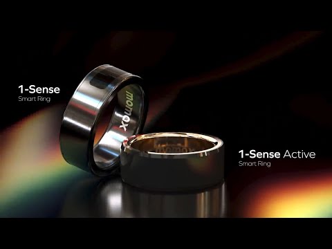 MOMAX 1-Sense Smart Ring Health Fitness Tracker with Heart Rate SpO2 Sleep Monitoring - 8 (57mm)