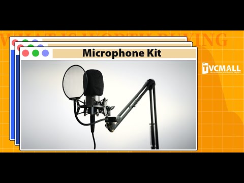 YANMAI X2 Condenser Microphone Kit Cardioid Mic Shock Mount+Foam Cap+Cable for PC Studio Recording