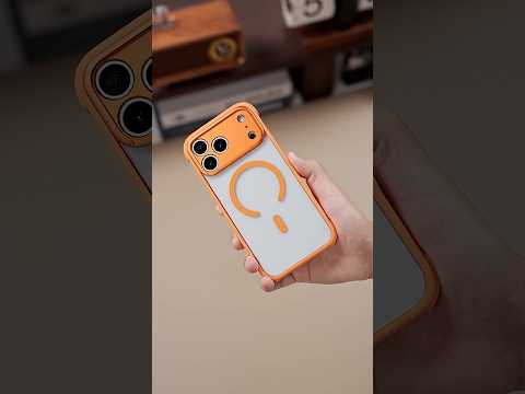MOMAX MAAP25 For iPhone 17 Pro Max Magnetic Case Airbag Shockproof PC + TPU Clear Phone Cover - Orange
