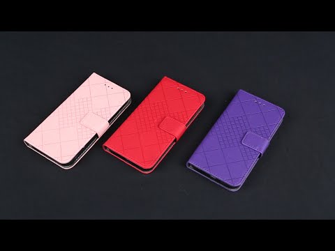 For iPhone 18 Pro / 17 Pro Case Wallet Imprint PU Leather Flip Folio Phone Cover - Black