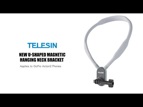 TELESIN TE-HNB-001 Action Camera Neck Mount Magnetic Mount for GoPro Hero 9 / 10 / 11 / 8 / 7 Insta360 GO 2