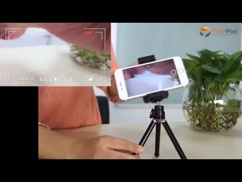 Portable Rotary Tripod Stand with Phone Holder Mount, Size: 5-9cm