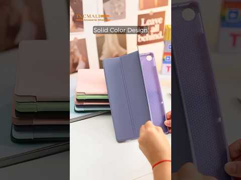 For Samsung Galaxy Tab S9 Case Anti-Scratch PU+ Silicone Tri-fold Stand Tablet Cover - Purple