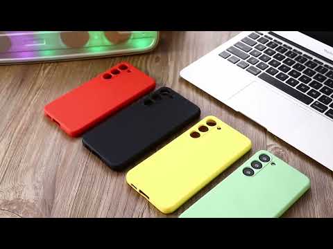 For Samsung Galaxy A05s 4G Case Liquid Silicone + Soft Lining Cell Phone Cover - Black